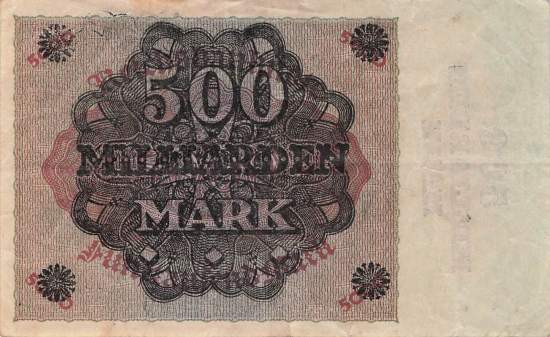 500 Milliarden Mark ro.121b G